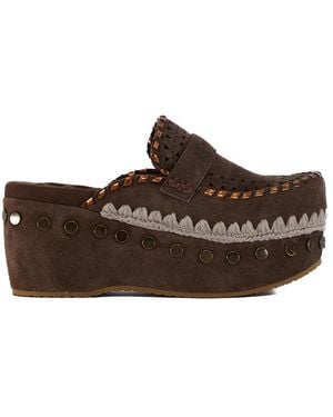 Mou Wedge Sandalen - Bruin