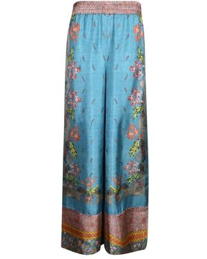 Pierre Louis Mascia Wide Trousers - Blue