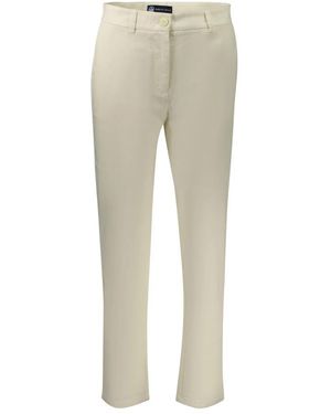 North Sails Broeken ,Wit ,Katoen Slim Fit Chino Broek - Naturel