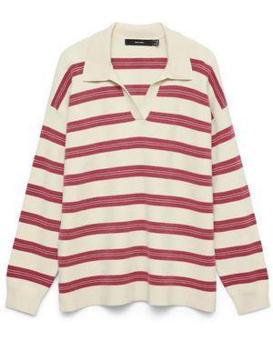 Vero Moda V-Neck Knitwear - Rood