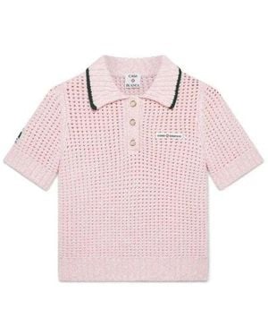 CASABLANCA Polo Shirt Mouline Stil - Pink