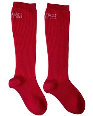 MM6 by Maison Martin Margiela Socks - Rood