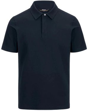 K-Way Tops ,Blauw ,Katoen Vincelle Katoenen Polo