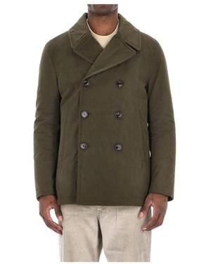 Sealup Double-Breasted Coats - Green