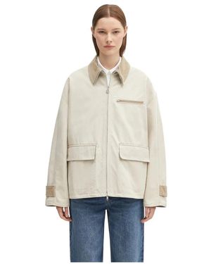 KENZO Jassen ,Katoen Flower-Zip Katoenen Jas - Naturel