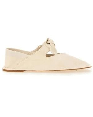 Hereu Llasada Leder-Knot Ballerinas - Natur