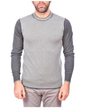 Armani Jeans Round-Neck Knitwear - Grey