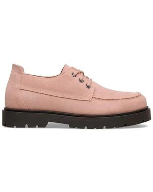 Birkenstock Schoenen ,Roze ,Suède Highwood Moc Lace Low