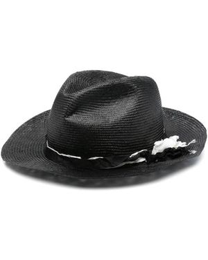 Yohji Yamamoto Sombrero fedora - Negro