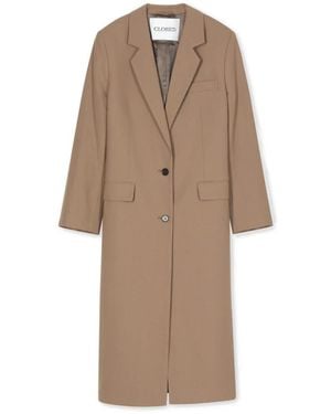 Closed Single-Breasted Coat - Bruin