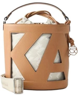 KARL LAGERFELD Bucket Bags - Brown