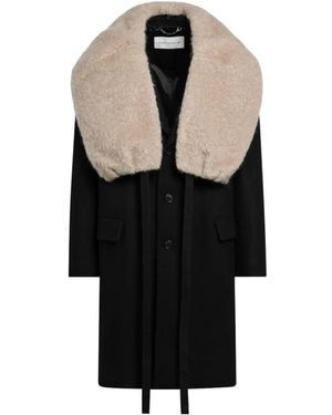 Dries Van Noten Coat With Removable Neckline - Black