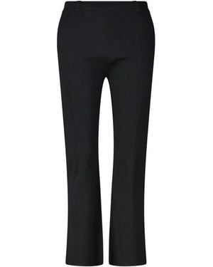 SMINFINITY Woll Straight-Fit Hose - Schwarz
