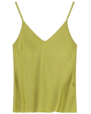 Dixie Tops ,Groen ,Top Met Dunne Bandjes En Draperie