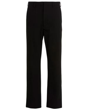 Prada Broeken ,Zwart ,Leer Techno Stretch Broek