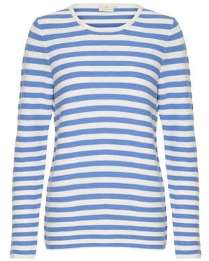 Kaffe Round-Neck Knitwear - Blue