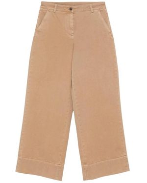 Moncler Wide Trousers - Natural
