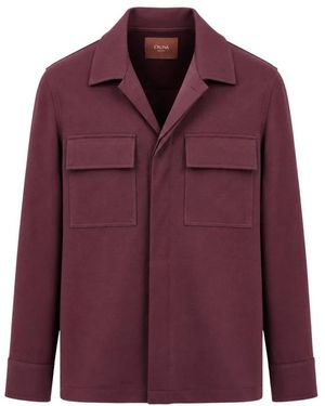 Cruna Jassen ,Rood ,Wol Bruges Overshirt - Paars