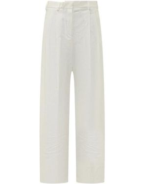 A PAPER KID Wide Pants - White