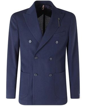 Santaniello Jassen ,Blauw ,Leer Blazer