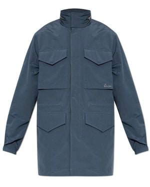 KENZO Jassen ,Blauw ,Katoen Lichtgewicht Jack Met Capuchon