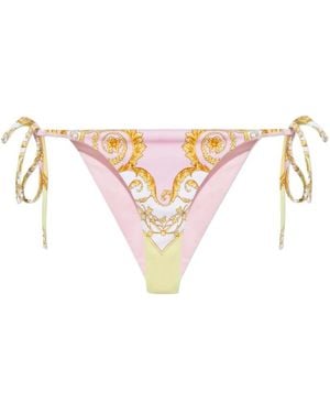 Versace Badmode ,Veelkleurig ,Polyester Geprinte Bikinibroekje - Wit