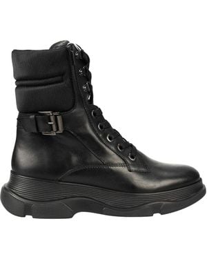 Geox Lace-Up Boots - Noir