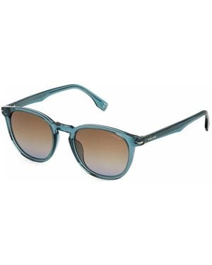 Police Splq82M Auffällige Quadratische Sonnenbrille - Blau