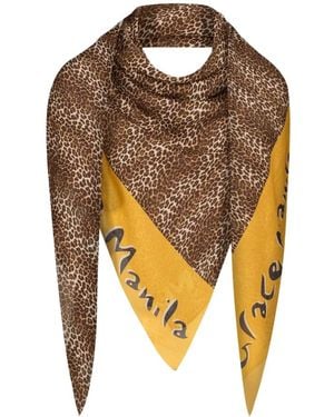 Manila Grace Silky Scarves - Metallizzato