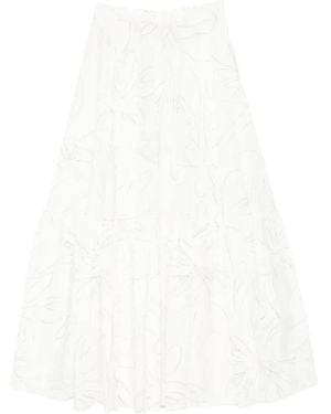 Plan C Maxi Skirts - Blanco