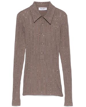 The Attico Long Sleeve T-Shirts - Brown