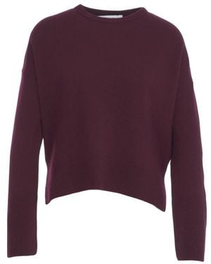 Kaos Trui Met Ronde Hals - Paars