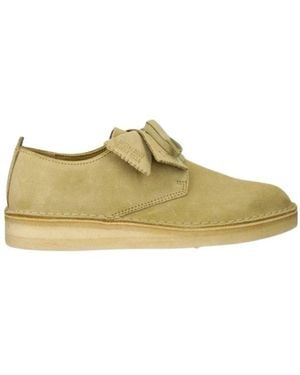 Clarks Schoenen ,Suède Coal London - Geel