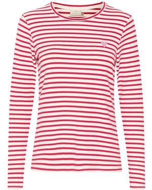 Kaffe Long Sleeve Tops - Rojo