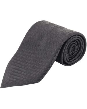 Tom Ford Geometrische Jacquard Seidenkrawatte - Grau