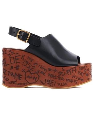 Chloé Wedges - Negro
