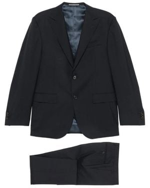Corneliani Single Breasted Suits - Noir