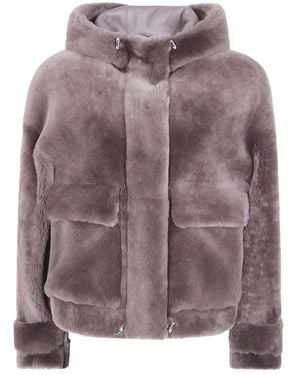 Blancha Faux Fur & Shearling Jackets - Marrón