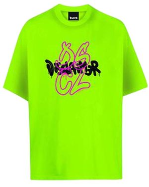 DISCLAIMER T-Shirt Mit Graffiti-Front - Grün