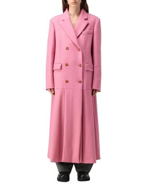 Vivetta Jassen ,Roze ,Wol Flared Roze Wollen Jas Vrouw