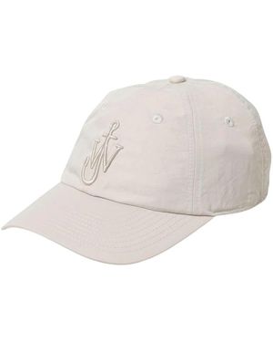 JW Anderson Anker Logo Kappe Stilvoll Grau - Natur