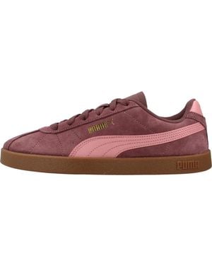 PUMA Fitness ,Paars ,Leer Club Ii Sneakers - Rood