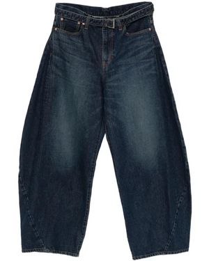 Sacai Loose-Fit Jeans - Azul