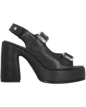 Cult Schoenen ,Zwart ,Leer Bjork Sandal