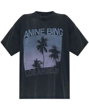 Anine Bing T-Shirts - Black