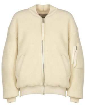 Laneus Bomber Jackets - Natural