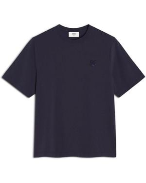 Maison Kitsuné Jersey T-Shirt - Blauw