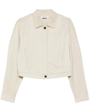 Low Classic Buttoned Jacket - Naturel