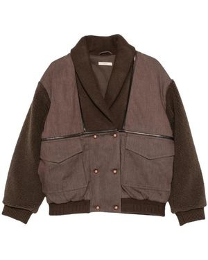 Sessun Bomber Jackets - Marrón
