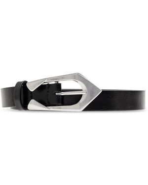 IRO Accessoires ,Zwart ,Leer Leren Riem Met Gesp